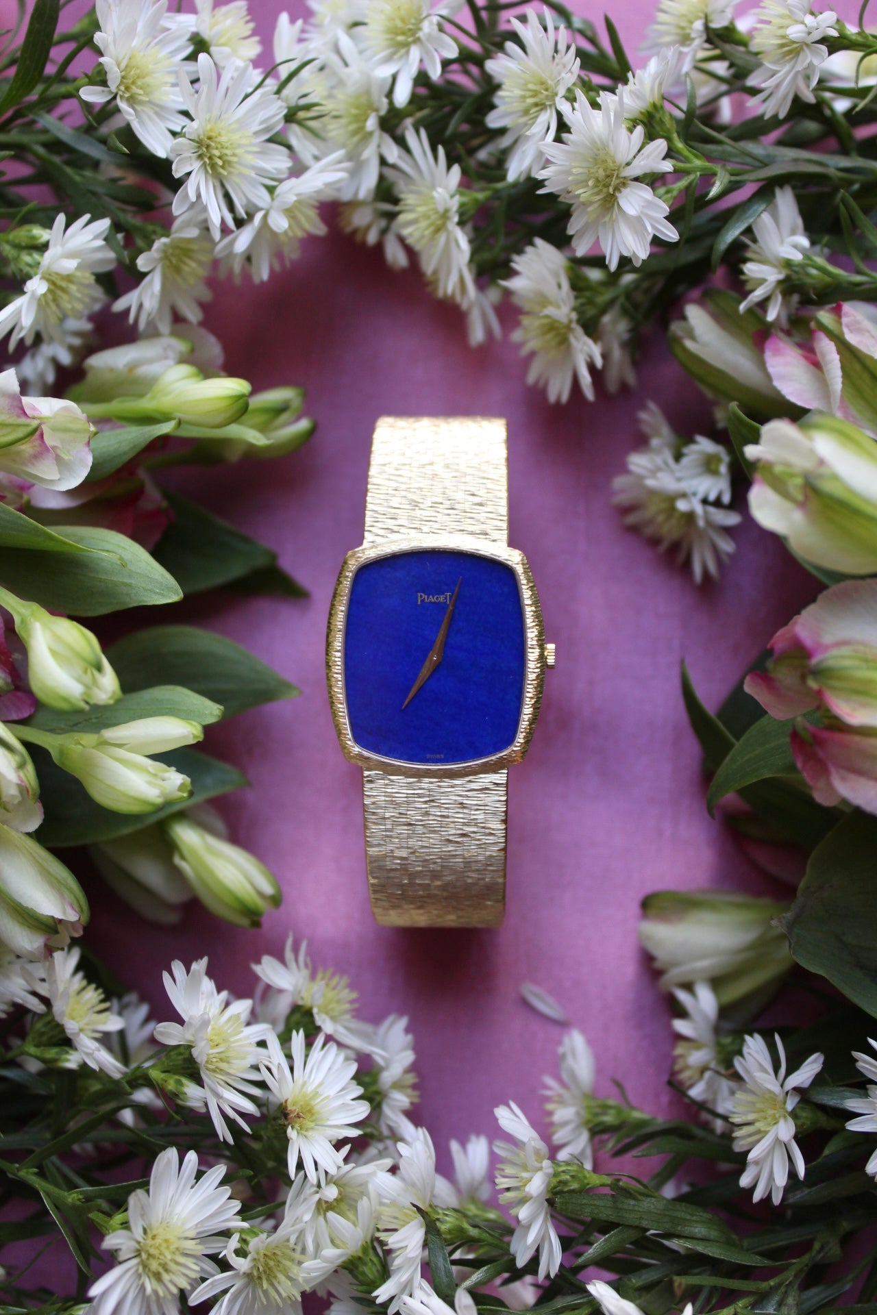 SOLD Vintage 18k Piaget Lapis Lazuli Watch Honolulu Time Jewels